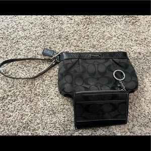 Coach wristlet and mini skinny ID case